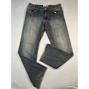 Quiksilver QuikJean Mens Relaxed Fit Denim Jeans Size 32 Blue Cotton